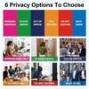 Office Door Sign With Adjustable Stand, 6 Options Privacy Slider Do Not Disturb, Please Knock, In A Meeting, Out Of Office, Working Remotely, Back