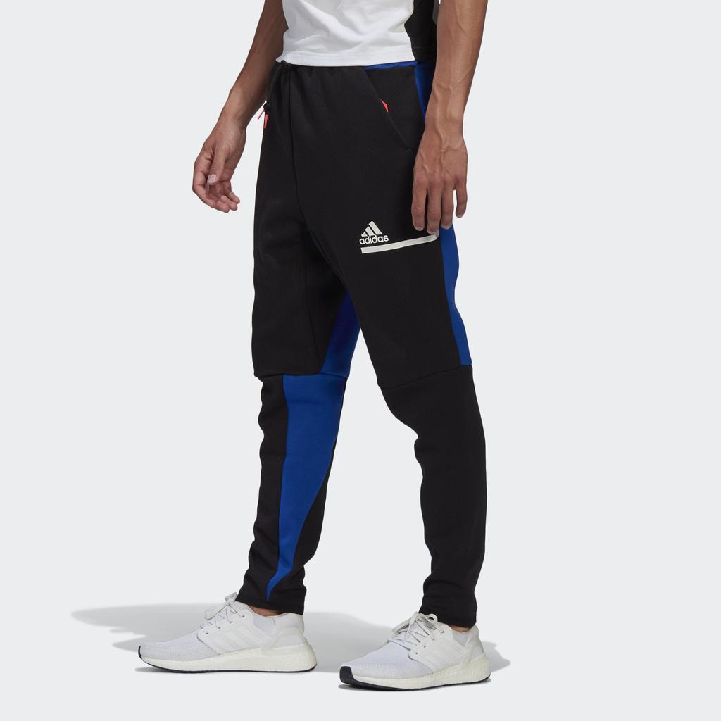 Adidas Sporty Casual Long Pants Men Bottoms Black Blue GM6544