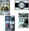 Якуни Татсу Американские Разные Товары Маршрут 66 Металлическая Тарелка Жестяная Вывеска Набор из 4 Старинных Ретро