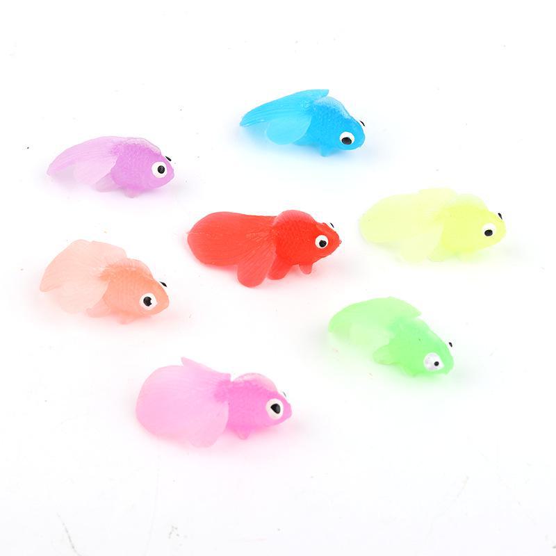 Мини красочная игрушка для рыбалки «Золотая рыбка» — небольшие декоративные украшения для детского трансграничного моделирования
