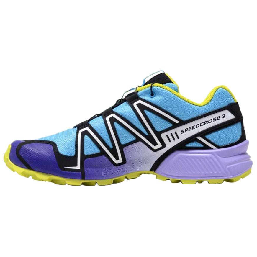 SALOMON Speedcross 3 Сетчатые Нескользящие Износостойкие Низкие Уличные Ботинки Унисекс Сине-Фиолетовые L47723100