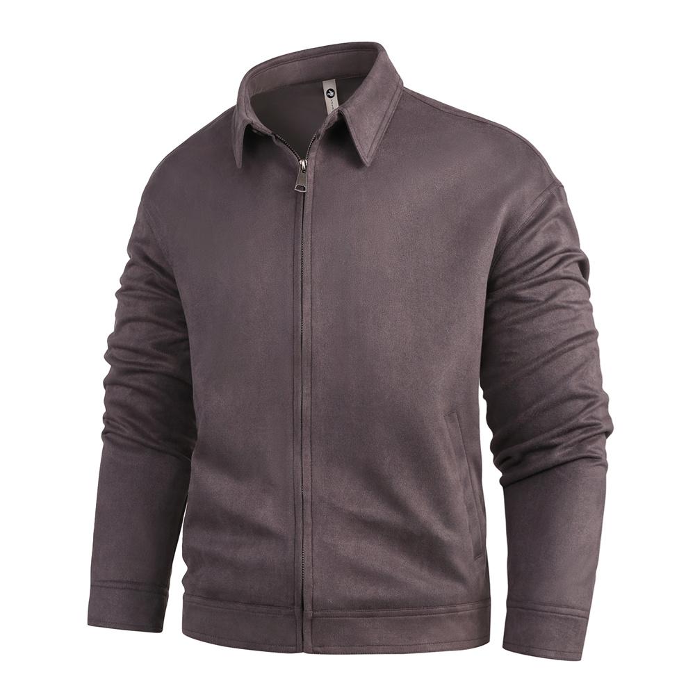 King Billion Оригинальный дизайн замшевых курток для мужчин Продано цвет отложной воротник осень-зима пальто теплая ветровка Slim Fit застегивающаяся мужская куртка