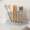 304 Stainless Steel Kitchen Chopstick and Utensil Holder with Drain Rack