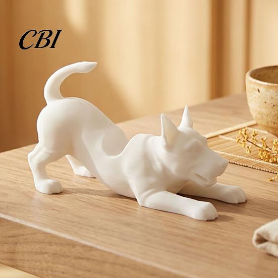 Kawaii Puppy Figurine Pen Rack Cute Dog Holder, 3D Printed Pencil Stand, Small Practical Aesthetic Desktop Decorations Stretching Desk Organizer