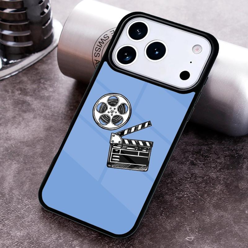 Clapperboard Phone Case For iPhone 17 16 15 14 13 12 11 Pro Max Plus 17Air Soft Silicone Cover