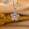 Elegant Full Zircon Copper Necklace Women Simple Exquisite Collarbone Chain Luxury Micro Inlaid Jewelry Gift