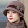 Women's Winter Hat - Windproof and Warm Hat with Floral Decoration, Soft and Warm Women's Hat, Suitable for Cold Weather and Special Occasions