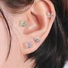 1PC Korea Cute Small Butterfly Stud Earrings For Women Girls Minimalist Cartilage Earrings Piercing Body Jewelry Gift Ins Style