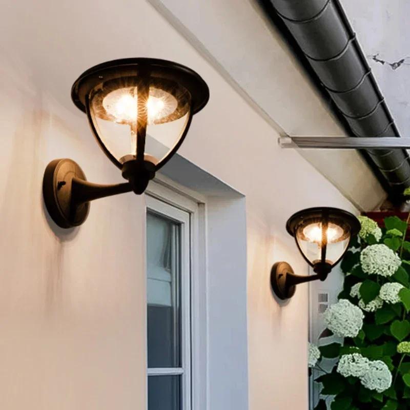 Светильники для крыльца с низкой боковой оболочкой, уличные светильники для крыльца, светодиодные уличные настенные светильники, водонепроницаемые, с датчиком движения IP65, наружное освещение