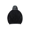 Anta Black Unisex Fleece-Spliced Hooded Warm Jacket 152148738-3