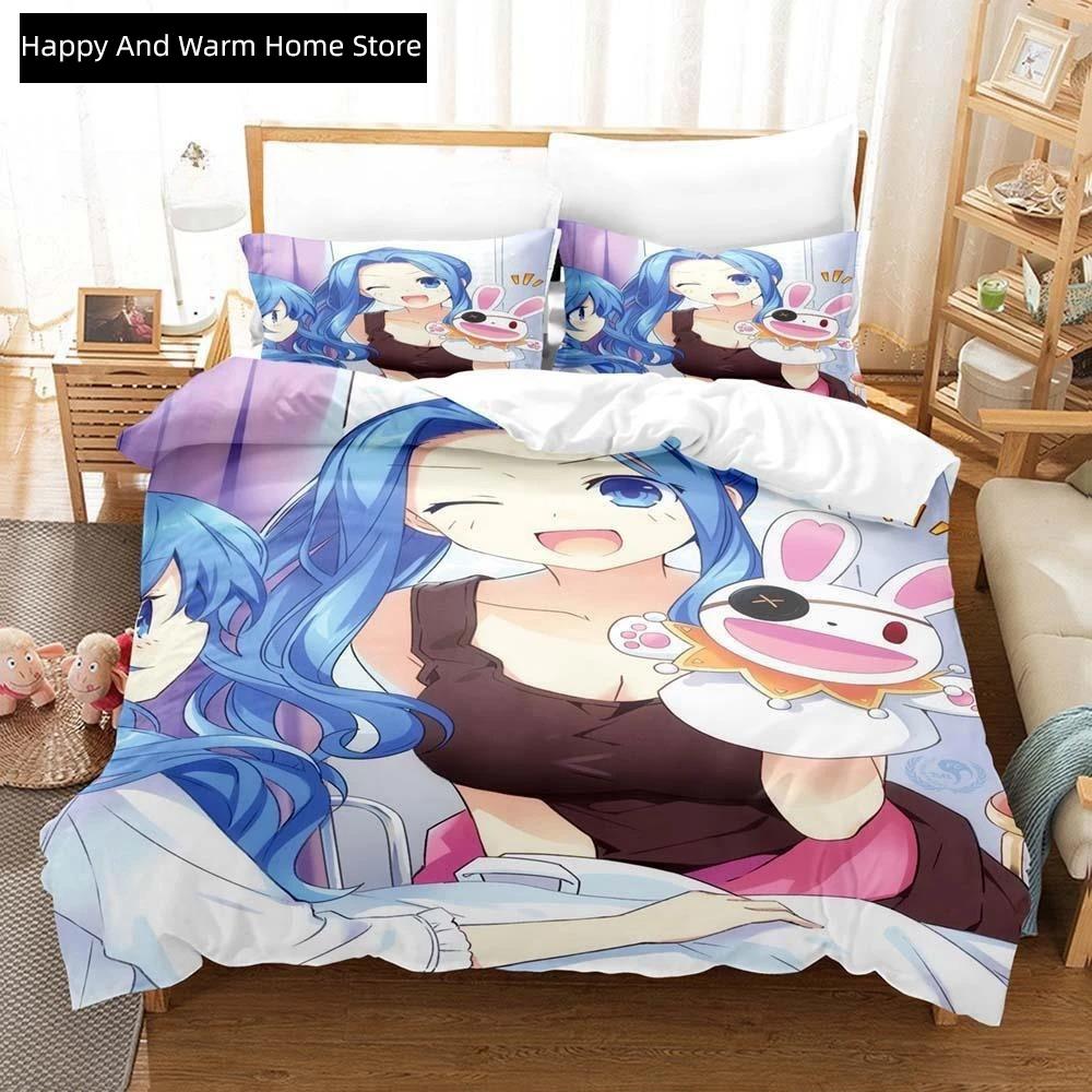 3D Аниме Кавай Молодые Девушки Date A Live IV Комплект Постельного Белья Односпальный Двуспальный Ful Quen Размеры King-Sized Размеры Комплект Постельного Белья Взрослые Люди Молодые Парни