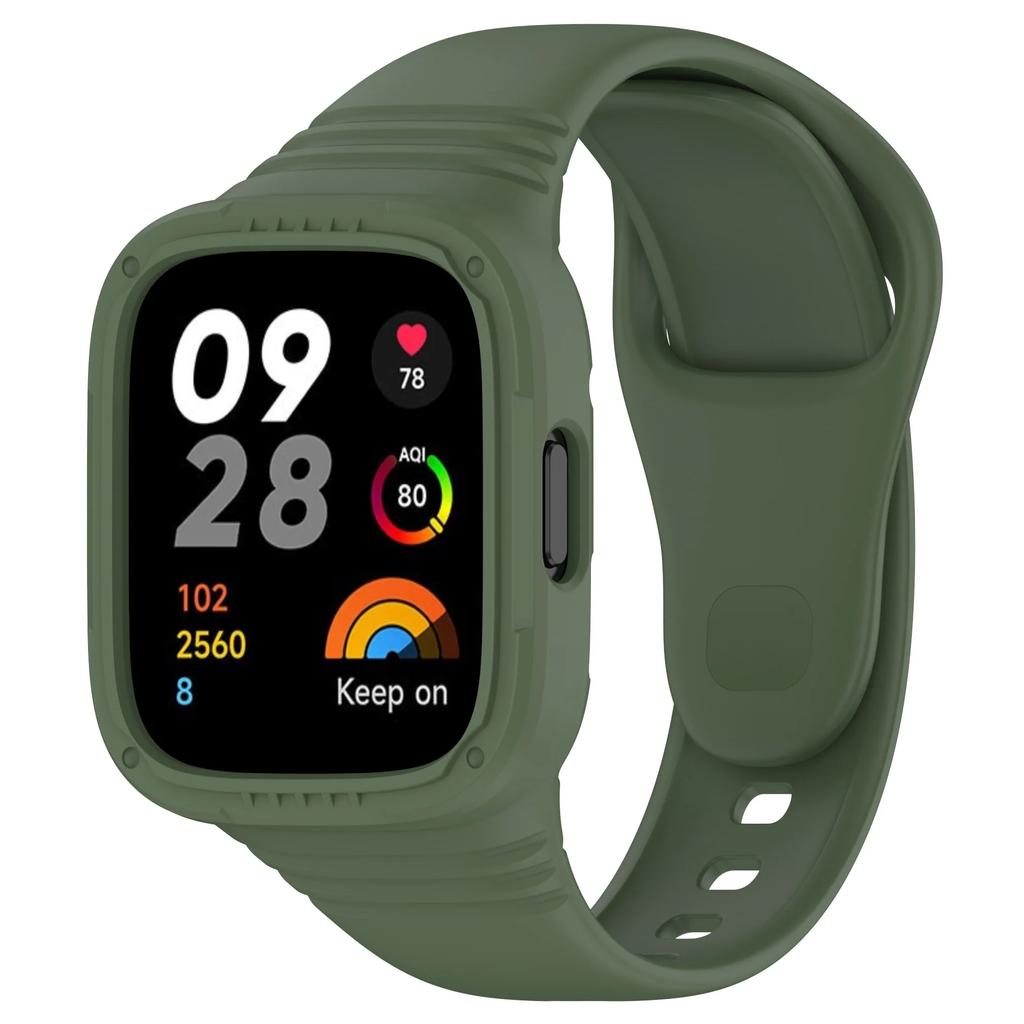 Силиконовый ремешок с чехлом для Redmi Watch 3/Redmi Watch 3, сменный браслет с активным ремешком, защитный чехол