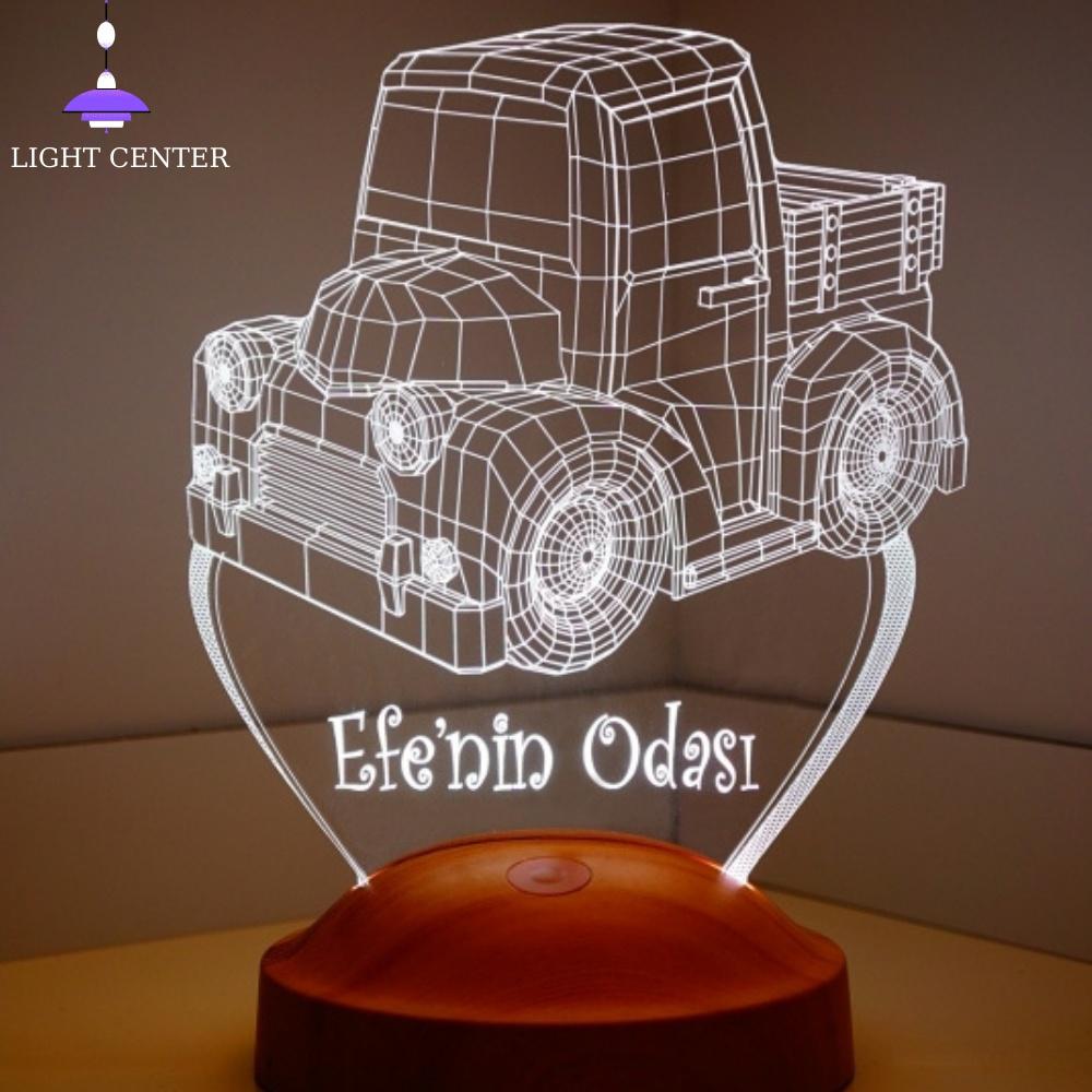 3D Customizable/ Truck Themed Night Lamps Kids Aesthetic Room Decor Cool Lamps Aesthetic Room Decor Birthday Gifts