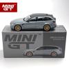 MINIGT 1:64 metallic grey BMW M3 Competition Touring Brooklyn alloy car Model 864