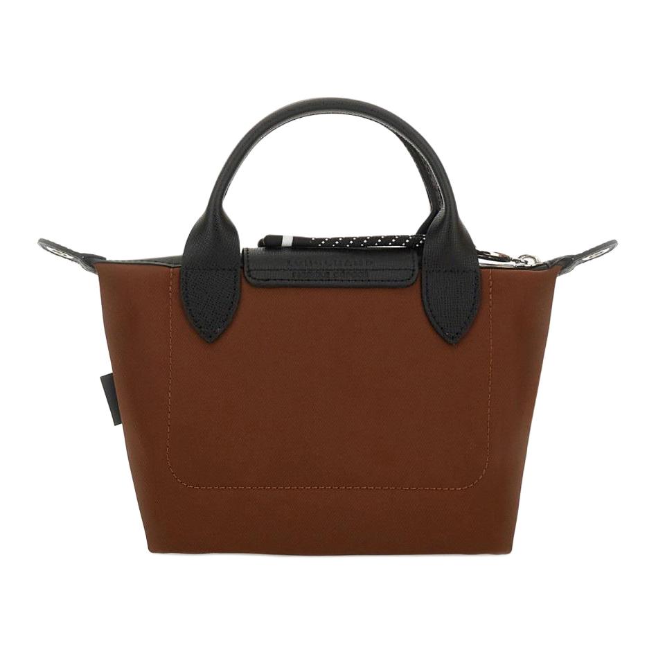Longchamp Le Pliage Energy Recycled Canvas Dumpling Bag Mini Women Shoulder Bag Chocolate 1500HSR203