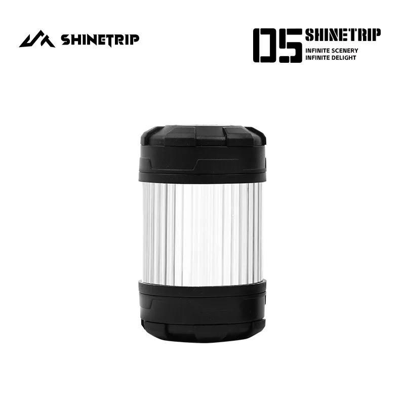Портативный магнитный кемпинговый фонарь ShineTrip, перезаряжаемая вращающаяся палаточная лампа и художественная подставка из нержавеющей стали для пеших прогулок на природе