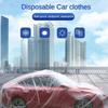Disposable Transparent Car Cover Universal PEVA Dustproof Scratch Free Auto Protector for Indoor Use Vehicle Exterior Protection