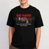 Vintage Film Man T Shirt Die Hard Christmas Movies Printed Tshirt Classic Oneck Fashion Cotton Shortsleev Retro Streetwear
