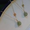 Gift Chinese Style Women Necklace Korean Style Clavicle Chain Round  Necklaces Fashion Jewelry