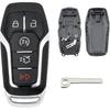 MechanMagic Умный брелок-заготовка Чехол-крышка Замена Подходит для Ford F150 Explorer Mustang Edge Fusion Lincoln MKX MKC MKZ Бесключевой пульт 5