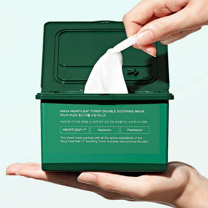 Anua Heartleaf Toner Двойная успокаивающая маска 30 шт.