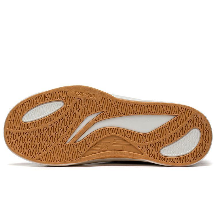 Li Ning Молодежные детские спортивные туфли для жизни серии Uncommon Rebound Fashion Classic Скейтерские туфли с низким верхом для детей, черные, белые, YKCT122-3