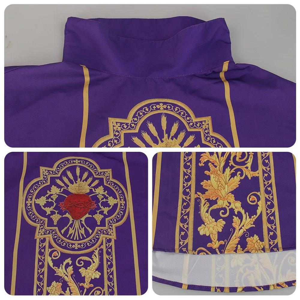 Monk Church Costume Priest Cape Monk Robe Dress Jesus Religion Christ Minister Clergy Men Women Gown Cloak Halloween Clothes
