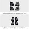 For Tesla Model Y Model 3 Refreshed Version Carbon Fiber Door Switch Button Sticker Interior Decoration Accessories