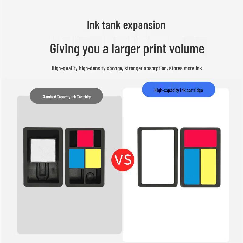 V4INK 803 Refillable Color Ink Cartridge for HP Printers