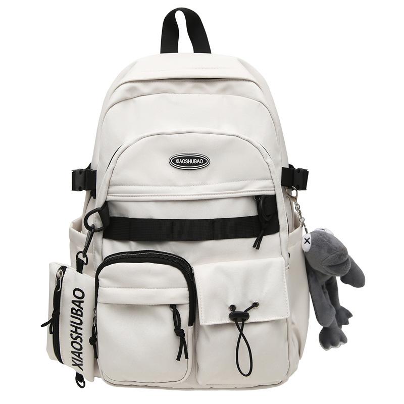 Schoolbag Simple Backpack Tooling Leisure Travel Backpack Travel New Street Trend Large Capacity Student School Bag