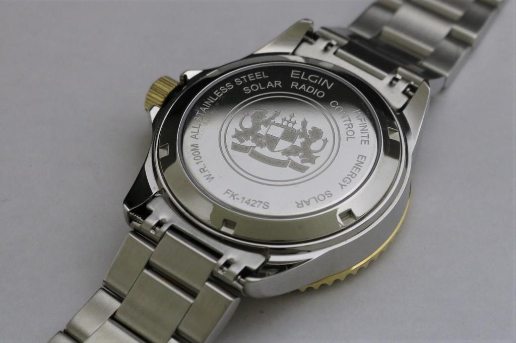 ELGIN Radio Solar Combi Black WatchFK1427TG-BP мужские