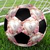 Heart Indoor Soccer Ball Colorful Machine Stitched PVC Size 5 Team Training Competition Ready Durable High-Bounce Cool Sports Gift