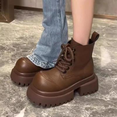 Maillard Мартин ботинки женские осень и зима новые ручной работы средний каблук короткие ботинки модные ботинки бархат