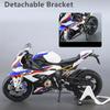 1/9 BMW S1000RR Alloy Racing Motorcycle High Simulation Metal Street Sports Motorcycle Model with Light Collection Children Toy Gift