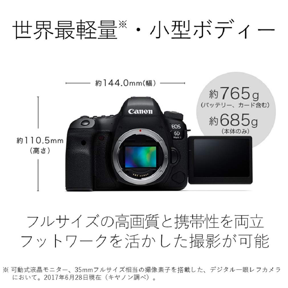 Цифровая зеркальная камера Canon EOS 6D Mark II body EOS6DMK2 с одним объективом