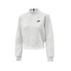 Nike Sweatshirts Women's Light Gray Stand Collar Moderate Regular HV2797-013