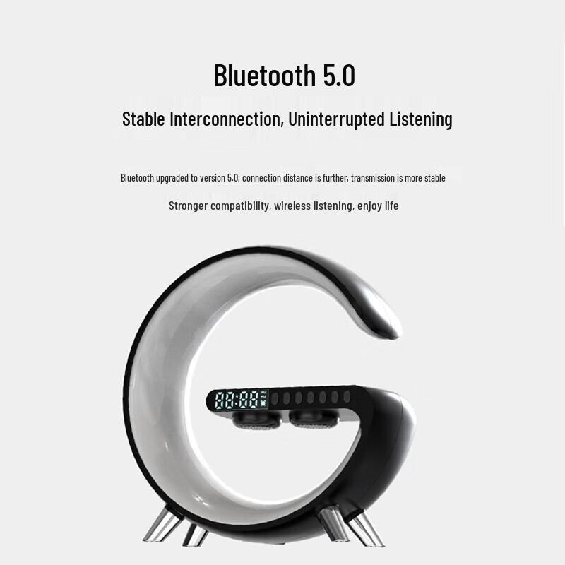 Беспроводной Bluetooth-динамик Bach Johann G7 с RGB-подсветкой и беспроводной зарядкой, штекер CN (адаптер в комплекте)