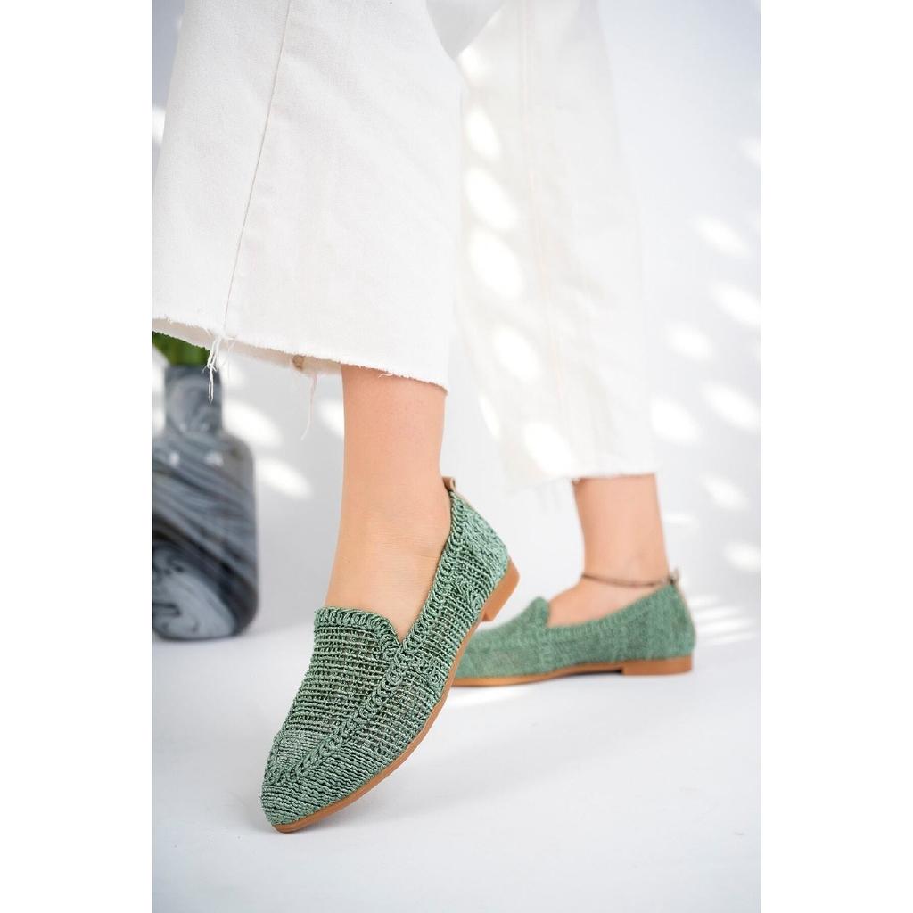 Женские вязаные балетки Женская обувь Повседневная обувь Норка