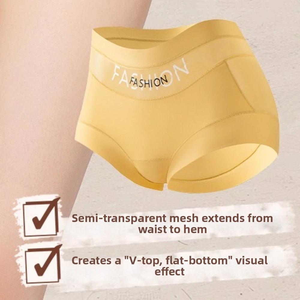 Mesh Postpartum Body Shaper High Waist Butt Lifter Briefs Elastic Seamless Underpants Lady