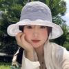 Cotton Yarn Fisherman Hat Korean Basin Cap Fashion Knitted Bucket Hat  Women