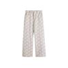 Cute Dog Ice Silk Wide-leg Pants for Women In Spring and Autumn New Loose Small Straight Casual Trousers for Women