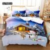 Christmas Snowman Bedding Set Duvet Cover Set 3d Bedding Digital Printing Bed Linen Queen Size Bedding Set Fashion Design