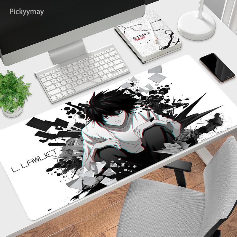 Мм XXL игровой коврик для мыши Death Note большой резиновый геймерский настольный ковер аниме компьютерный коврик для мыши ПК клавиатура настольные игровые коврики