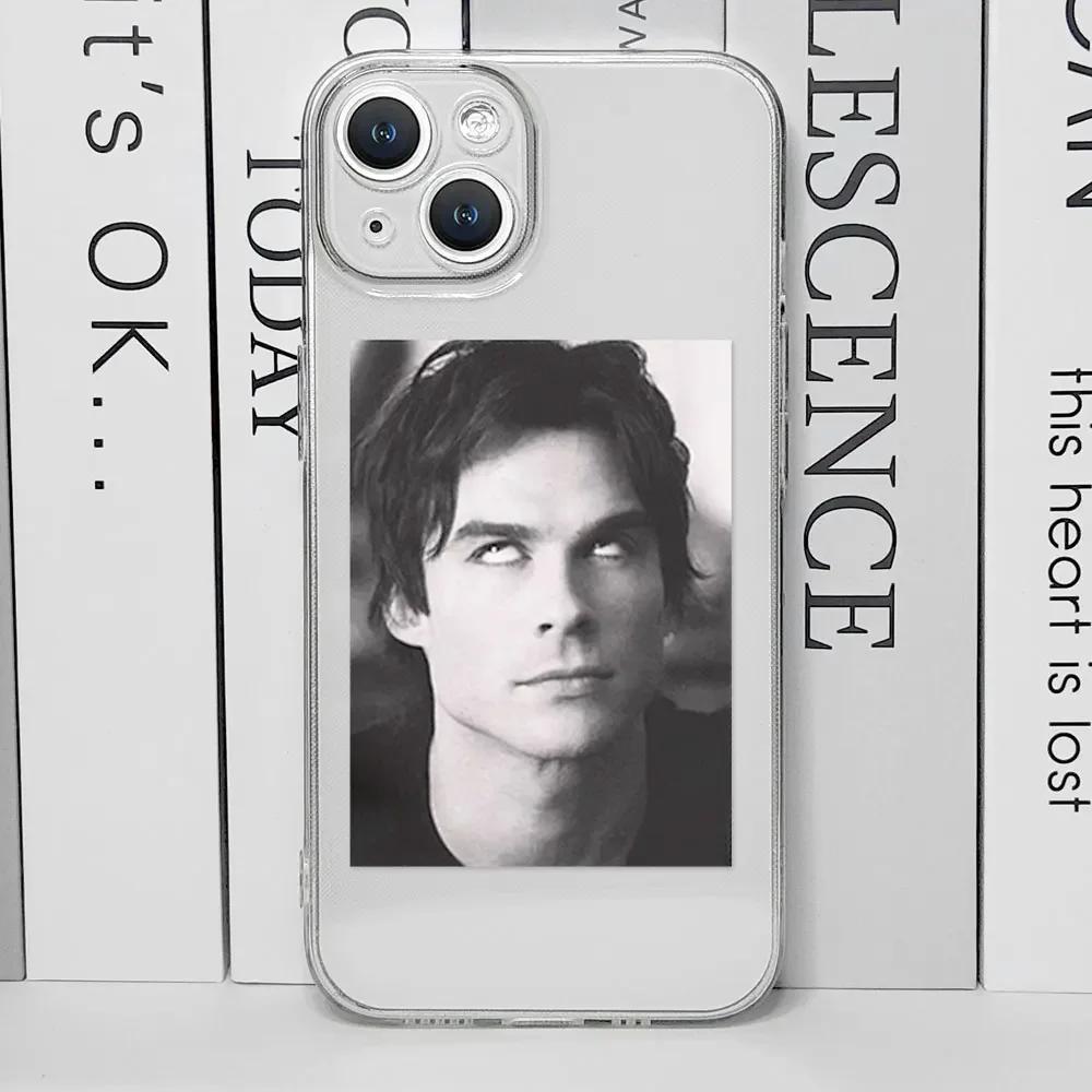 Чехол для телефона Damon из сериала Дневники вампира для IPhone 11 12 13 14 15 16 Pro Mini X XS MAX 7 8 Plus Горячий ТВ-сериал Ударопрочный чехол Fundas