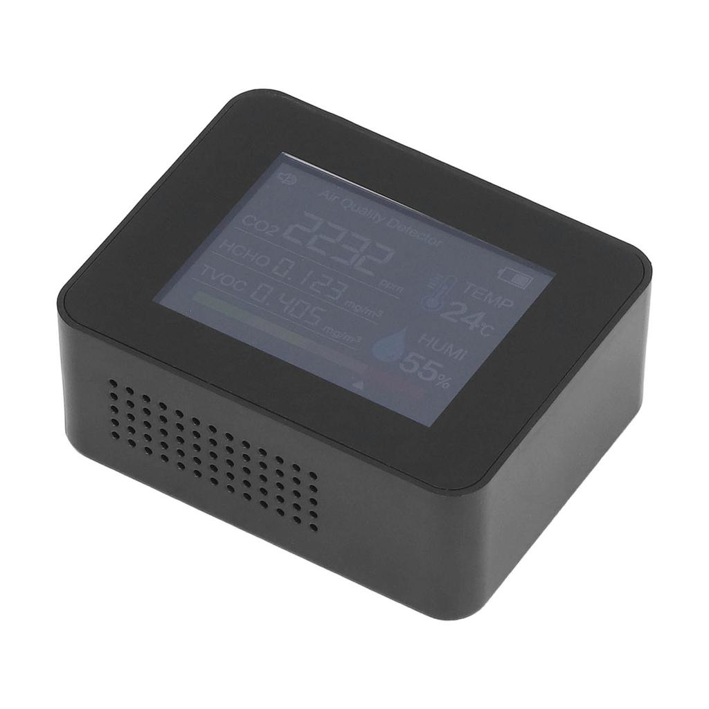 Portable Carbon Dioxide Detector USB Charging Temperature and Humidity Tester with Color Screen