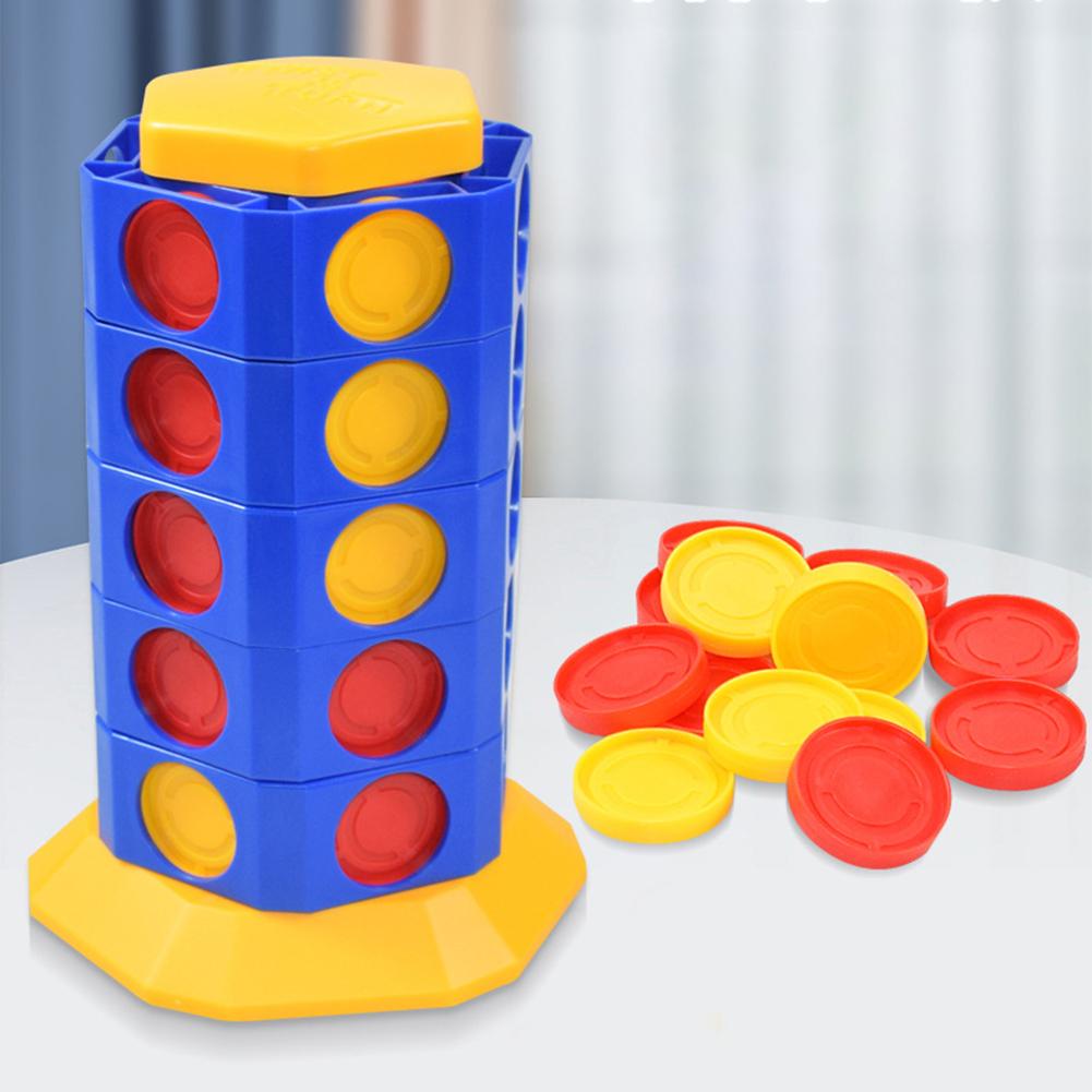 Цилиндрическая вращающаяся семейная доска Connect 4 Twist & Turn шахматы настольные игры интеллектуальная твердотельная игра Connect 4 для детей