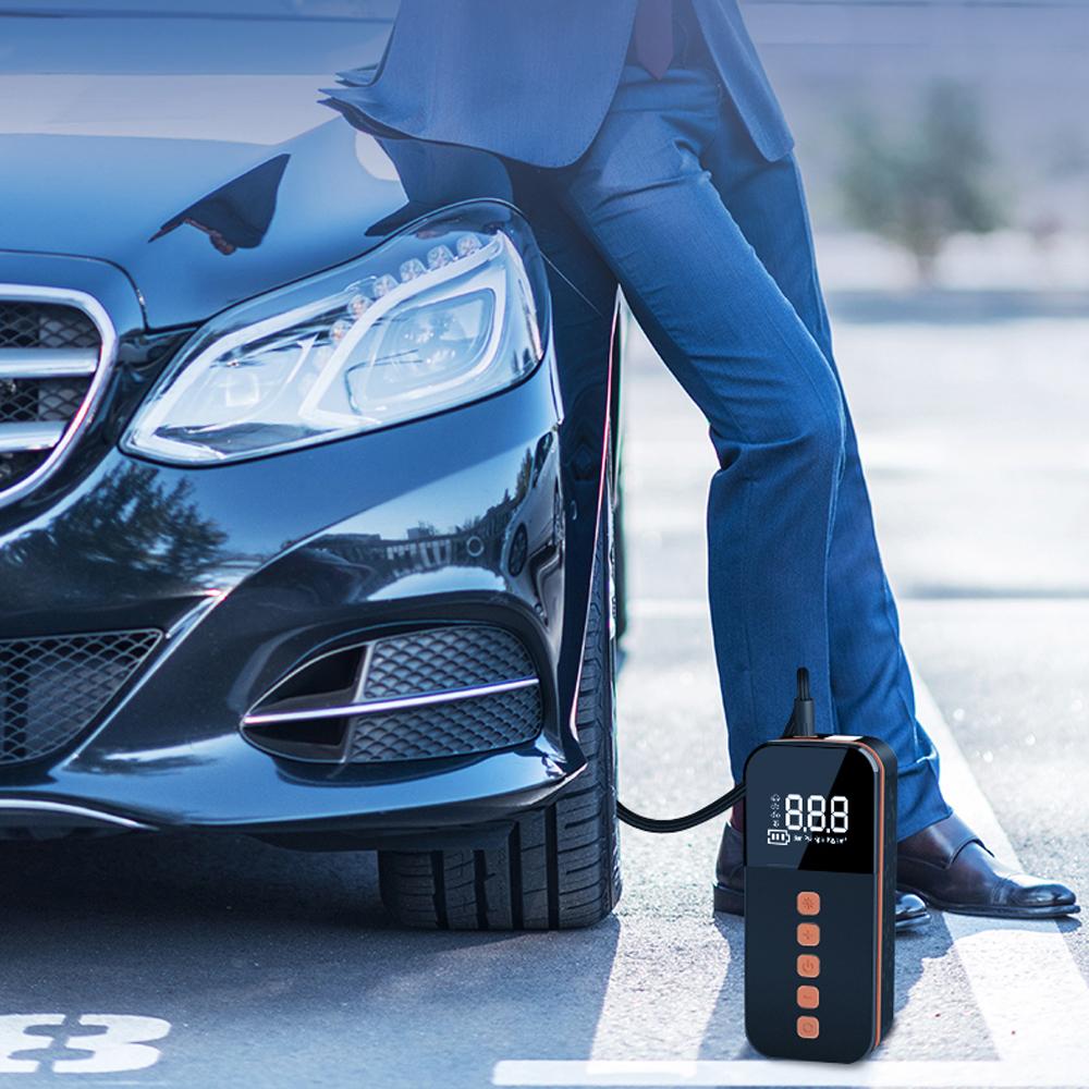 Портативный автомобильный воздушный насос 150PSI беспроводной воздушный компрессор ручной электрический насос для накачивания шин со светодиодной подсветкой