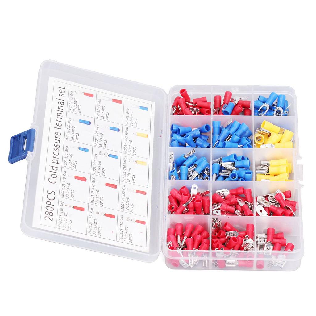 Изолированная электрическая клемма вилка кольцо лопастного типа быстроразъемный проводной соединитель ассортимент