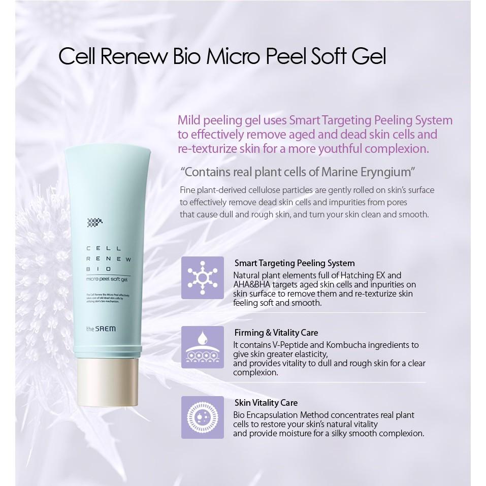 The Saem Cell Renew Bio Micro Peel Soft Gel 160ml