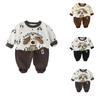 Kids Casual Long-Sleeve Set, Comfortable Daily Wear Outfits